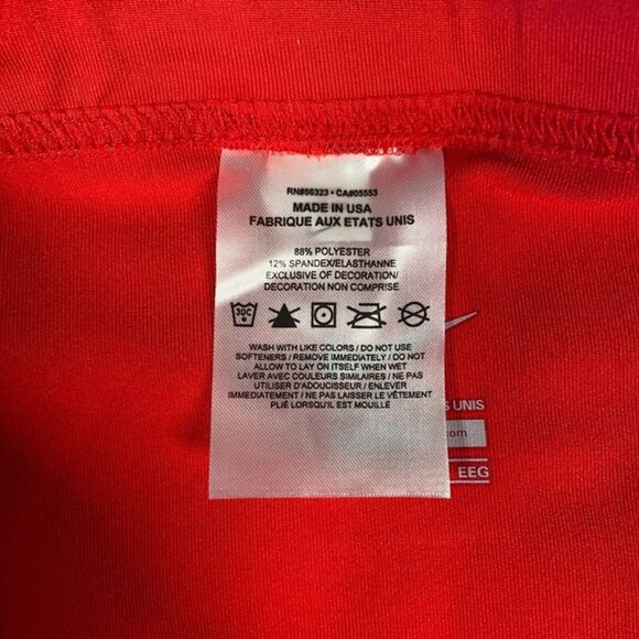 Nike Pro Elite Compression Shorts Made in USA Size 2XL Men Red 337780-657 - Picture 5 of 5